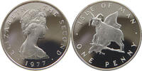 ISLE OF MAN 1 PENNY ELIZABETH II. (1952-2022) SILVER -