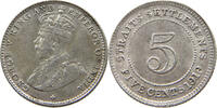 STRAITS SETTLEMENTS 5 CENTS GEORGE V. (1910-1936) -