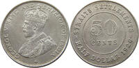 STRAITS SETTLEMENTS 50 CENTS GEORGE V. (1910-1936) -