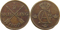 SWEDEN 1/2 SKILLING GUSTAV IV. ADOLF (1792-1809) -