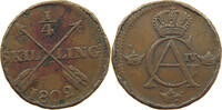 SWEDEN 1/4 SKILLING GUSTAV IV. ADOLF (1792-1809) -
