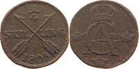 SWEDEN 1/4 SKILLING GUSTAV IV. ADOLF (1792-1809) -