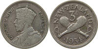 NEW ZEALAND 3 PENCE GEORGE V. (1910-1936) -