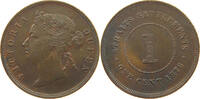 STRAITS SETTLEMENTS 1 CENT VICTORIA (1837-1901) -