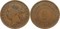 STRAITS SETTLEMENTS 1 CENT VICTORIA (1837-1901) -