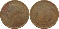STRAITS SETTLEMENTS 1 CENT VICTORIA (1837-1901) -