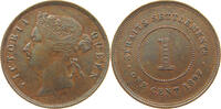 STRAITS SETTLEMENTS 1 CENT VICTORIA (1837-1901) -