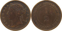 STRAITS SETTLEMENTS 1/2 CENT VICTORIA (1837-1901) -