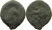 CARTHAGE ANCIENT AE HORSE HEAD / PALM -