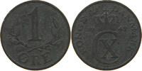 DENMARK 1 ÖRE CHRISTIAN X. (1912-1947) -