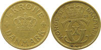 DENMARK 1/2 KRONE CHRISTIAN X. (1912-1947) -