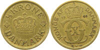 DENMARK 1/2 KRONE CHRISTIAN X. (1912-1947) -