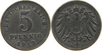ERSATZMÜNZEN DES 1. WELTKRIEGS 5 PFENNIG DIE ERROR -
