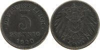 ERSATZMÜNZEN DES 1. WELTKRIEGS 5 PFENNIG DIE ERROR -