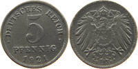 ERSATZMÜNZEN DES 1. WELTKRIEGS 5 PFENNIG DIE ERROR -
