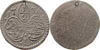 Salzburg 1/2 Kreuzer Salzburg Leopold Anton Freiherr v.Firmian 1727-1744 -
