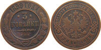 RUSSIA EMPIRE 3 KOPEKS NIKOLAUS II. (1894-1917) -