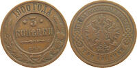 RUSSIA EMPIRE 3 KOPEKS NIKOLAUS II. (1894-1917) -