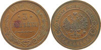 RUSSIA EMPIRE 3 KOPEKS NIKOLAUS II. (1894-1917) -