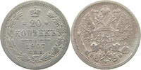 RUSSIA EMPIRE 20 KOPEKS NIKOLAUS II. (1894-1917) -