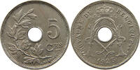 BELGIUM 5 CENTIMES ALBERT I. 1909-1934 -