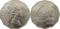 FIJI 50 CENTS ELIZABETH II. (1952-2022) -