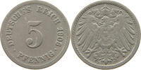 KAISERREICH 5 PFENNIG DOUBLE STRUCK DATE -
