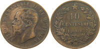 ITALY 10 CENTESIMI VITTORIO EMANUELE II. (1861-1878) OM -