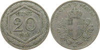 ITALY 20 CENTESIMI VITTORIO EMANUELE III. (1900 - 1946) OVERSTRUCK -