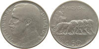 ITALY 50 CENTESIMI VITTORIO EMANUELE III. (1900 - 1946) REEDED EDGE -
