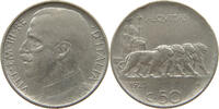 ITALY 50 CENTESIMI VITTORIO EMANUELE III. (1900 - 1946) REEDED EDGE -