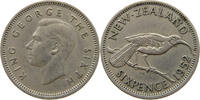 NEW ZEALAND 6 PENCE GEORGE VI. (1936-1952) -