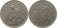 BELGIUM 1 FRANC ALBERT I. 1909-1934 -
