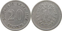 20 PFENNIG 1875 F KAISERREICH  SS