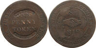 GREAT BRITAIN PENNY TOKEN BIRMIGHAM COUNTERED BRADFOD WORKHOUSE -