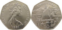 ISLE OF MAN 50 PENCE ELIZABETH II. (1952-2022) CHRISTMAS -
