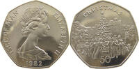 ISLE OF MAN 50 PENCE ELIZABETH II. (1952-2022) CHRISTMAS -