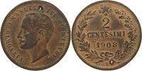 ITALY 2 CENTESIMI VITTORIO EMANUELE III. (1900 - 1946) HOLED -