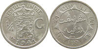 NETHERLANDS EAST INDIES 1/4 GULDEN WILHELMINA 1890-1948 -