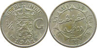 NETHERLANDS EAST INDIES 1/4 GULDEN WILHELMINA 1890-1948 -