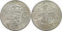 NETHERLANDS EAST INDIES 1/4 GULDEN WILHELMINA 1890-1948 -