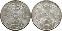 NETHERLANDS EAST INDIES 1/4 GULDEN WILHELMINA 1890-1948 -