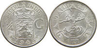 NETHERLANDS EAST INDIES 1/4 GULDEN WILHELMINA 1890-1948 -