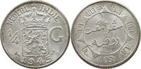 NETHERLANDS EAST INDIES 1/4 GULDEN WILHELMINA 1890-1948 -