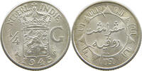 NETHERLANDS EAST INDIES 1/4 GULDEN WILHELMINA 1890-1948 -