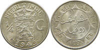 NETHERLANDS EAST INDIES 1/4 GULDEN WILHELMINA 1890-1948 -