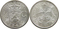 NETHERLANDS EAST INDIES 1/4 GULDEN WILHELMINA 1890-1948 -