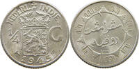 NETHERLANDS EAST INDIES 1/4 GULDEN WILHELMINA 1890-1948 -