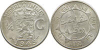NETHERLANDS EAST INDIES 1/4 GULDEN WILHELMINA 1890-1948 -