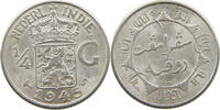 NETHERLANDS EAST INDIES 1/4 GULDEN WILHELMINA 1890-1948 -